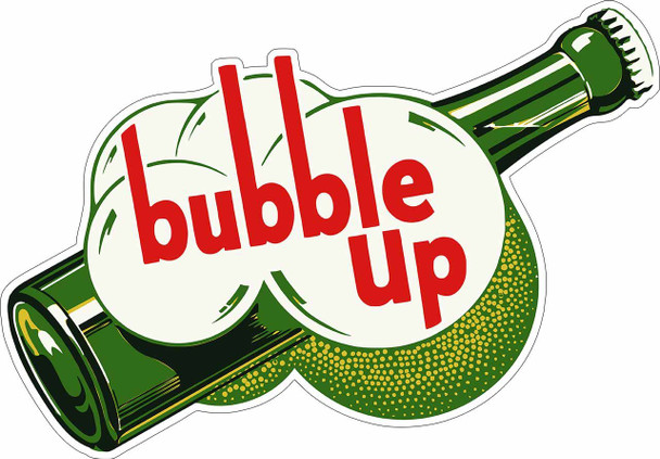 Bubble Up Bottle with bubbles Plasma Cut Metal Sign