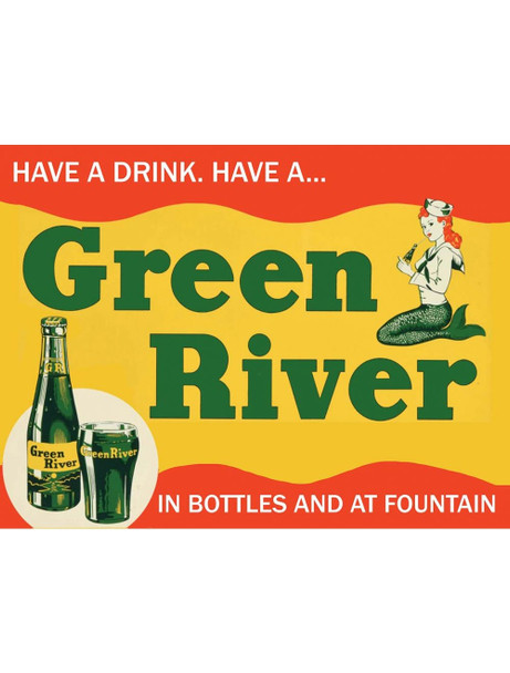 Green River Soda Metal Sign