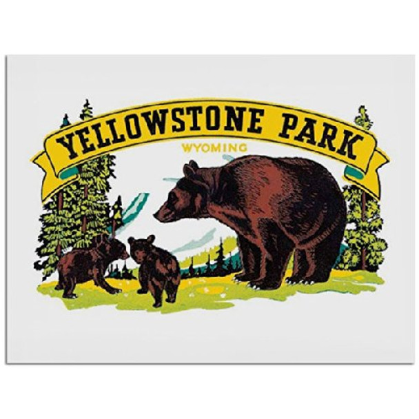 Yellowstone Park Metal Sign: Travel Decor Wall Accent