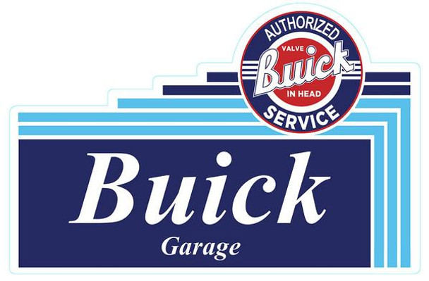 Authorized Buick Garage 24" Metal Sign