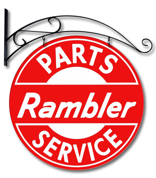 Rambler Parts Service Double Sided Sign with Hanger