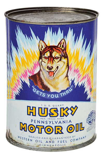 Husky Motor Oil Laser Cut Advertising Metal Sign