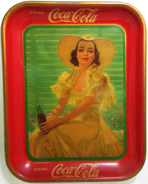 Coca-Cola Tray 1938 "Girl in Afternoon"