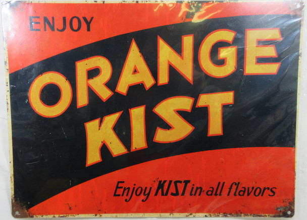 Orange Kist metal advertising Sign