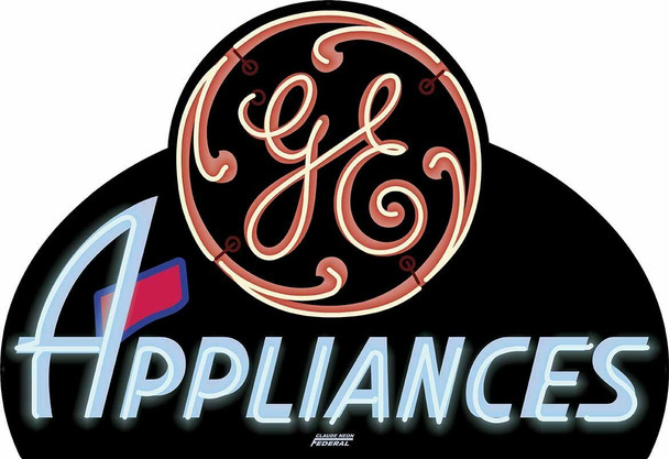 GE Appliances Plasma Cut Metal Sign