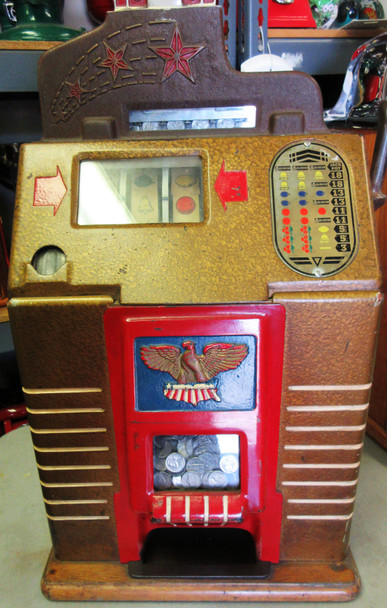 Jennings 5c Victory Chief Slot Machine circa 1940