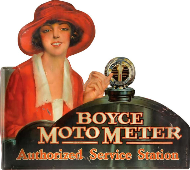 Boyce MotoMeter Advertising Laser Cut Metal Sign