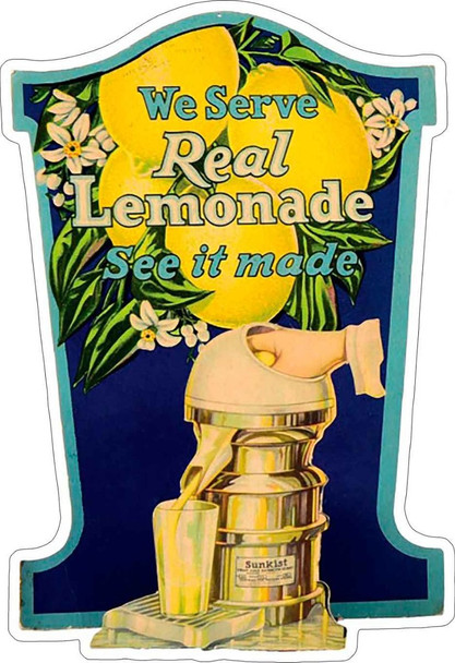 Sunkist Lemonade Laser Cut Metal Advertising Sign