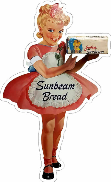 Sunbeam Bread Advertisement Laser Cut Metal Sign