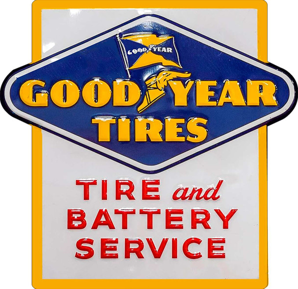 Good Year Tires Laser Cut Metal Advertising Sign