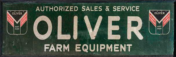 Oliver Farm Equipment Metal Advertisement Sign