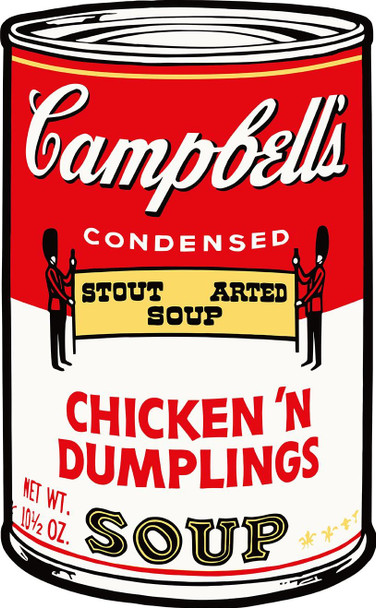 Campbell's Chicken 'Dumplings Laser Cut Metal Advertising Sign