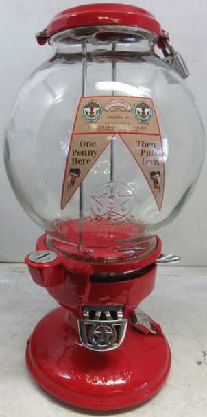 Columbus Model "A" Peanut Dispenser Penny Operated Circa 1930's #2