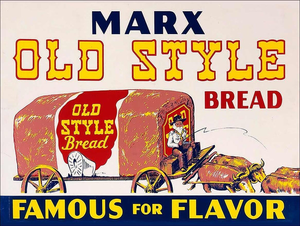 Marx Bread Metal Advertisement Sign