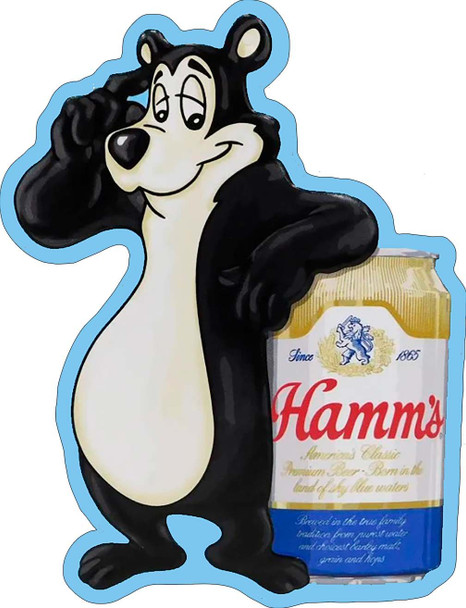 Hamm's Beer Laser Cut Metal Advertisement Sign