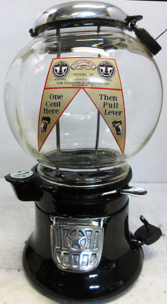 Columbus Model "A" Peanut Dispenser Penny Operated Circa 1930's #B