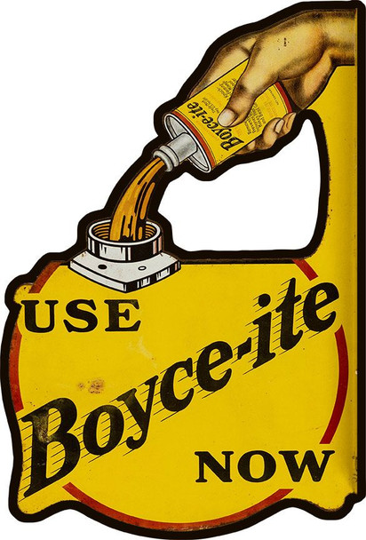 Boyce-ite Laser Cut Advertising Metal Sign