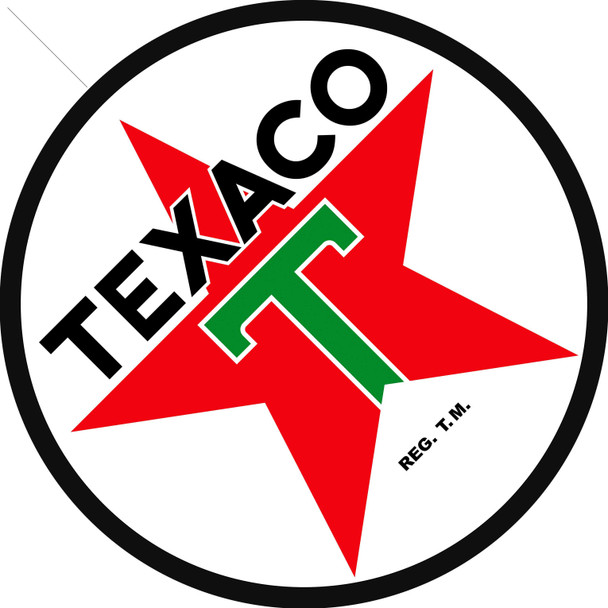 Texaco Star Gasoline 42" Round Metal Sign