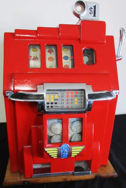 Pace Comet $1.00 Gooseneck Slot Machine circa 1930's Fully Restored