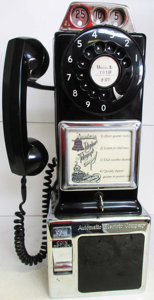 Automatic Electric Pay Telephone  Circa 1950's , Non-Operational