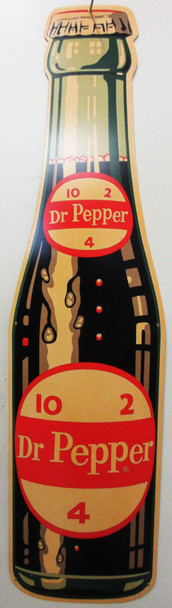 Dr. Pepper Bottle Laser Cut Metal Advertisement Sign