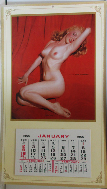 Marilyn Monroe Original 1955 Calendar Excellent Condition