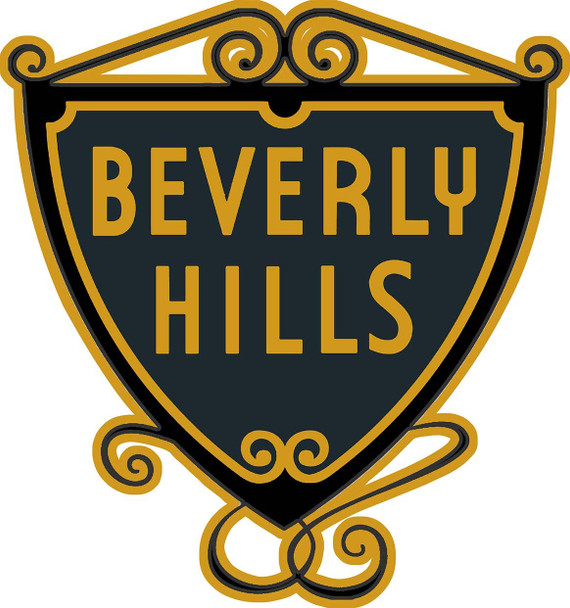 Beverly Hills Laser Cut Metal Sign