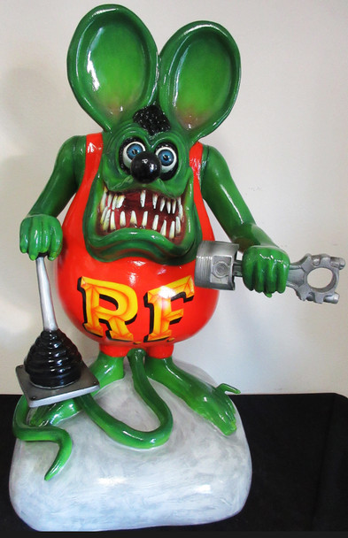 Rat Fink Mechanic Figure 43" Tall 