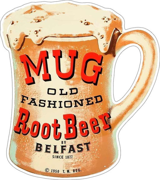 Mug Root Beer Laser Cut Metal Advertisement Sign