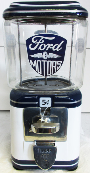 Acorn Nickel Bulk Vend Dispenser Ford Theme Circa 1950's