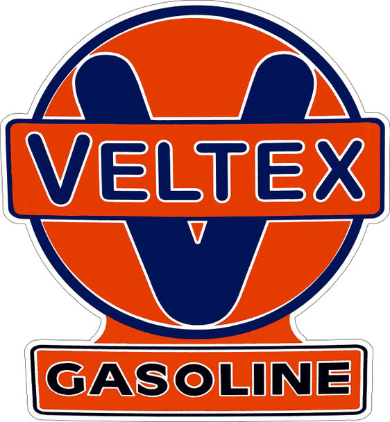 VELTEX Gasoline Laser Cut Metal Sign