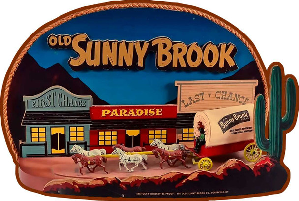 Sunny Brook Whiskey Laser Cut Metal Advertisement Sign