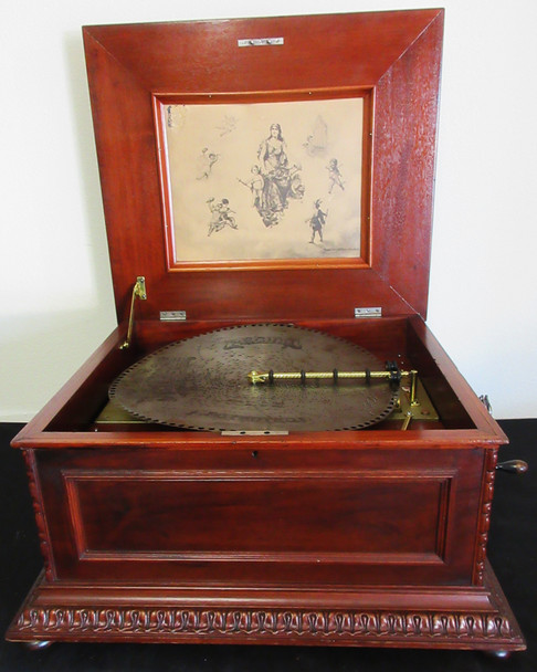 Regina Music Box Mahogany Deluxe Cabinet Style ll circa 1898