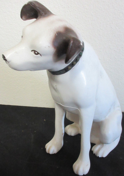 Nipper (RCA Dog) Plastic Statue 11" tall Vintage Circa 1950