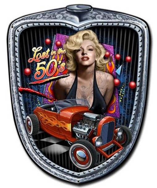 Marilyn Grill Plasma Metal Sign