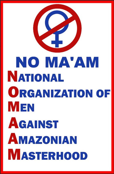 NO MA'AM Metal Sign