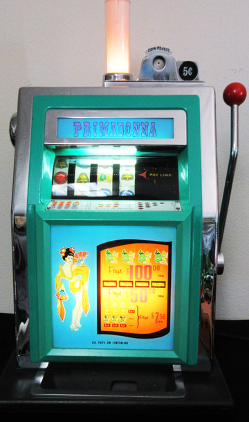 Mills Primadonna 5c Four Reel Slot Machine Circa 1954