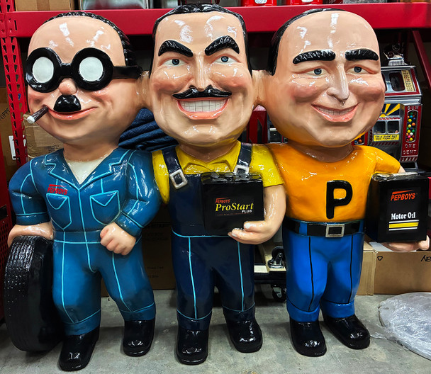 Manny Moe and Jack The Pep Boys 48" Tall Reproduction  Lacquer