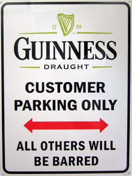 Guiness-Customer Parking Only