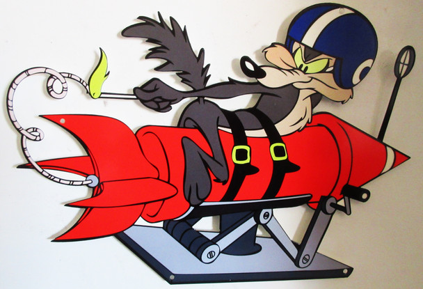 Wylie Coyote Laser Cut Metal Sign