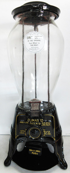 Climax 10 Penny Operated Bulk Dispenser circa 1930's