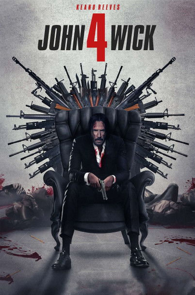 John Wick Movie 4 Advertisement Metal Sign