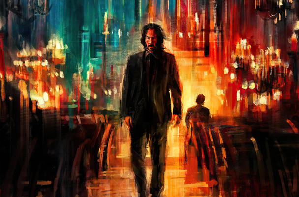 John Wick Artist Advertisement Metal Sign