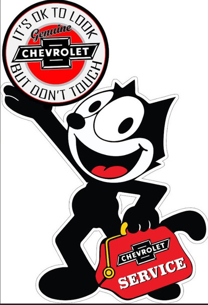 Felix Chevrolet / Don't Touch Laser Cut Metal Sign