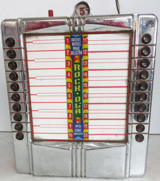 Seeburg Wall-O-Matic Jukebox Wall Box Metal (display only) circa 1946