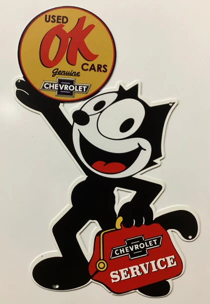 Felix Chevrolet / OK / Service Laser Cut Metal Sign