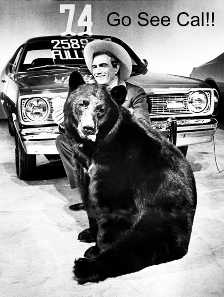 Cal Worthington / Bear Ford Dealership Metal Sign