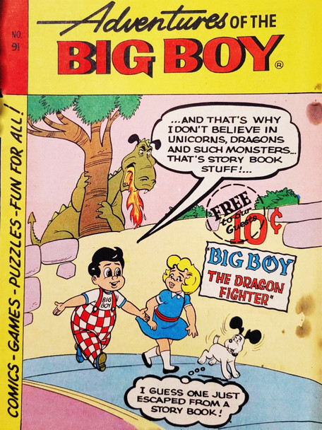 Adventures of the Big Boy Comic Metal Sign #1