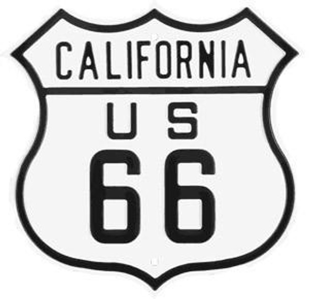 California Route 66 Steel Embossed