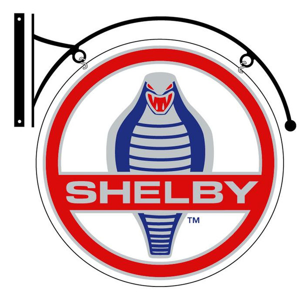 22" SHELBY DISK (DOUBLE SIDED) Hanging Metal Sign